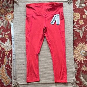 Smartwool active legging 7/8 carnival coral salmon nylon merino wool women’s XL